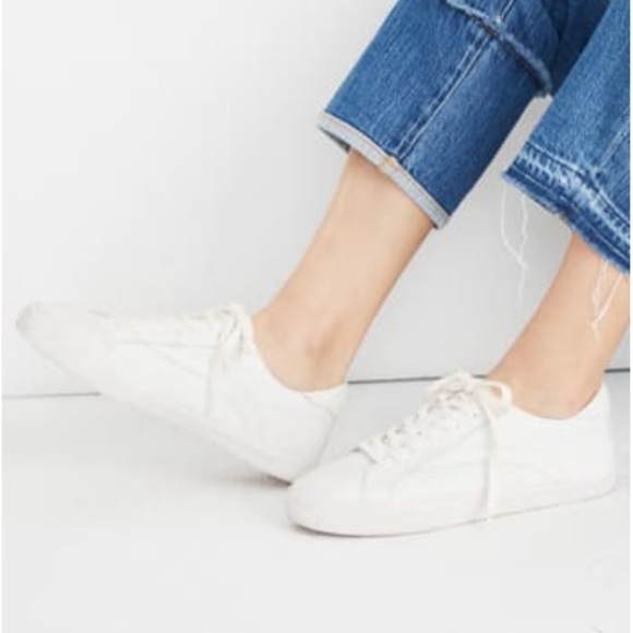 Madewell Sidewalk Low Top Sneakers in Leather - Picture 2 of 16